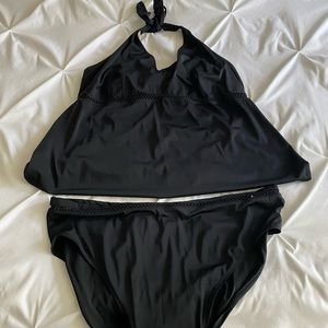 Plus Motherhood maternity tankini swimsuit 3X